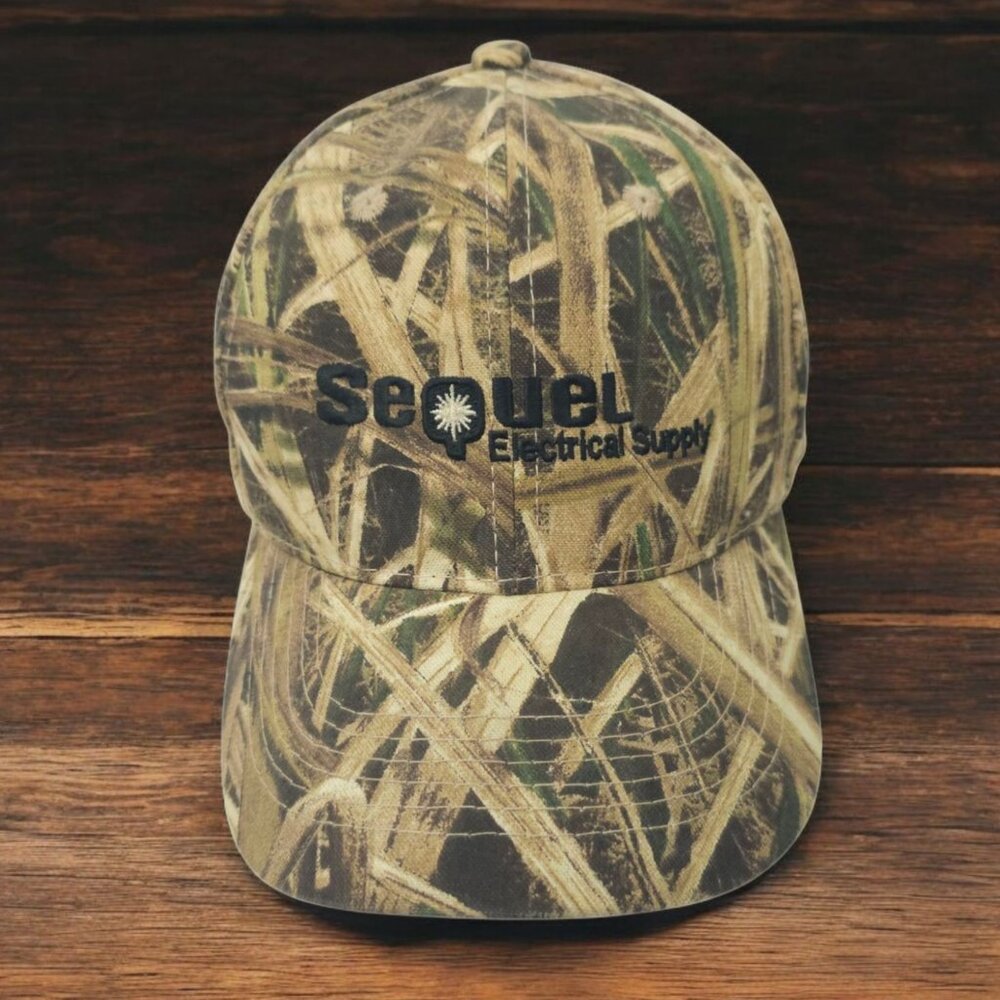 Sequel Mossy Oak Camo Strapback OSFA Cap Hat Trucker Baseball Hunting